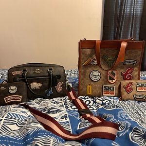 Coach two different color bags
